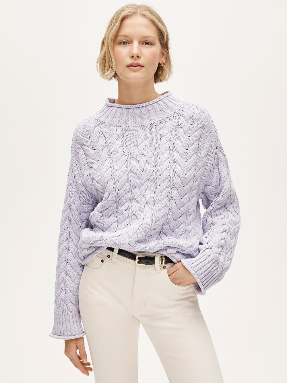 NWT J Crew 2025 Rollneck Cable Knit Sweater Size XS